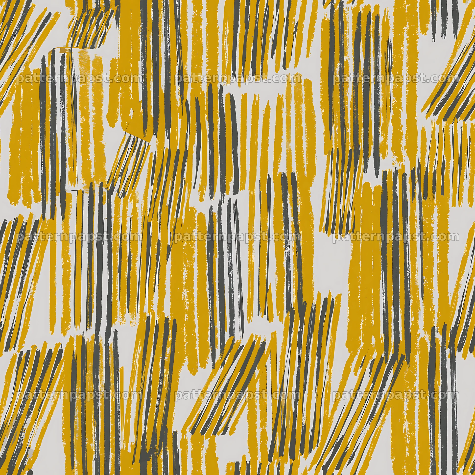 Modern brushstroke seamless pattern in yellow and gray tones — seamless tileable pattern