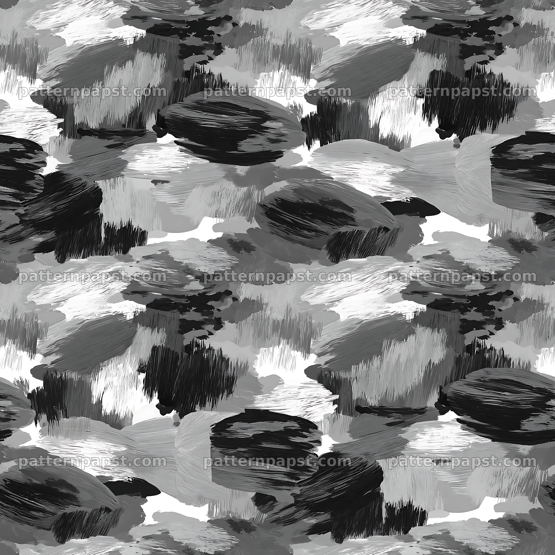 Seamless gray camouflage brushstroke pattern for textiles — seamless tileable pattern