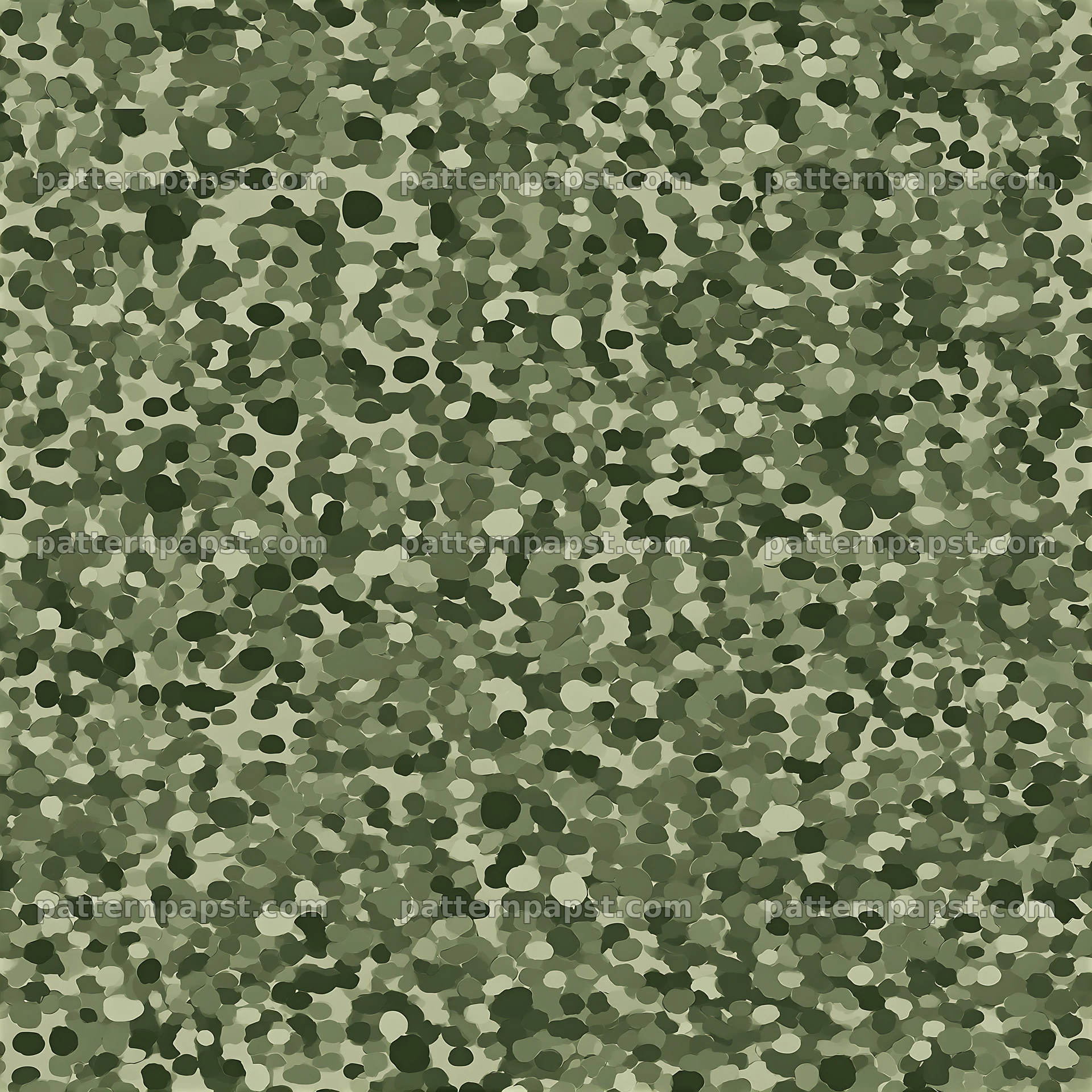 Seamless camouflage pattern with military green patches — seamless tileable pattern