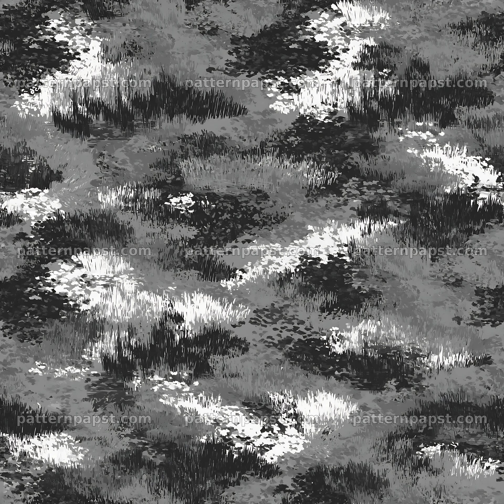 Seamless woodland camouflage brushstroke pattern — seamless tileable pattern