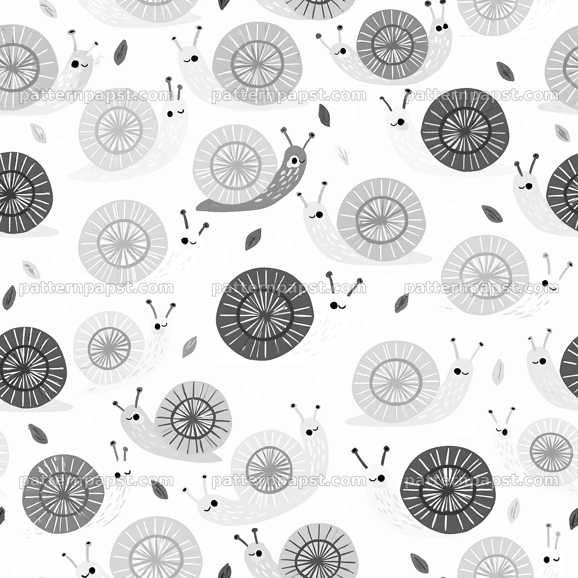 Seamless snail pattern for nursery fabric — seamless tileable pattern