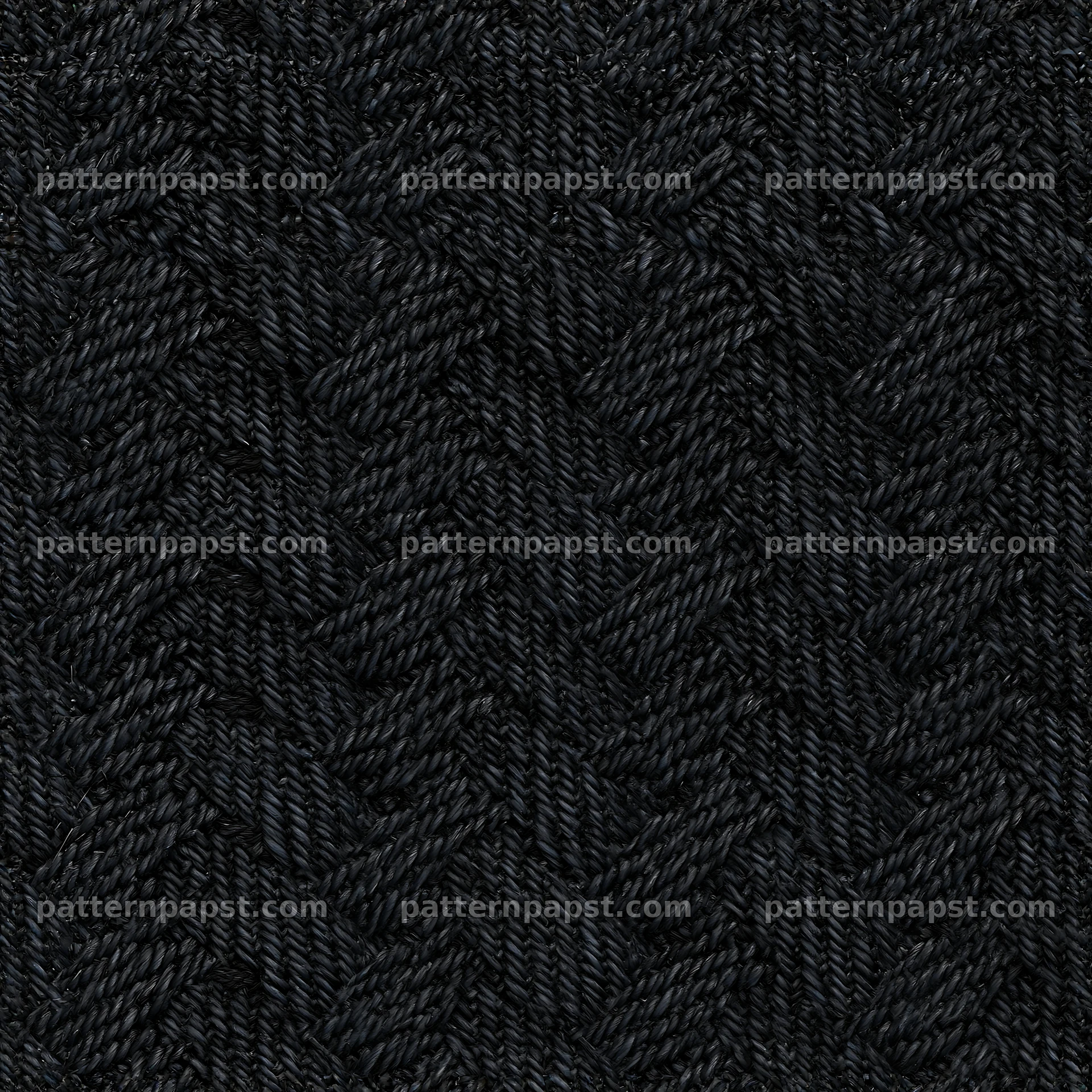 Seamless black jeans fabric pattern with herringbone texture — seamless tileable pattern