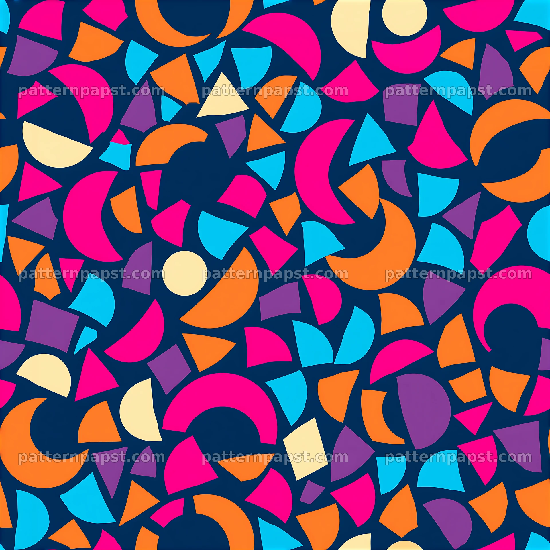 Rainbow abstract tiles seamless texture with colorful geometric shapes — seamless tileable pattern