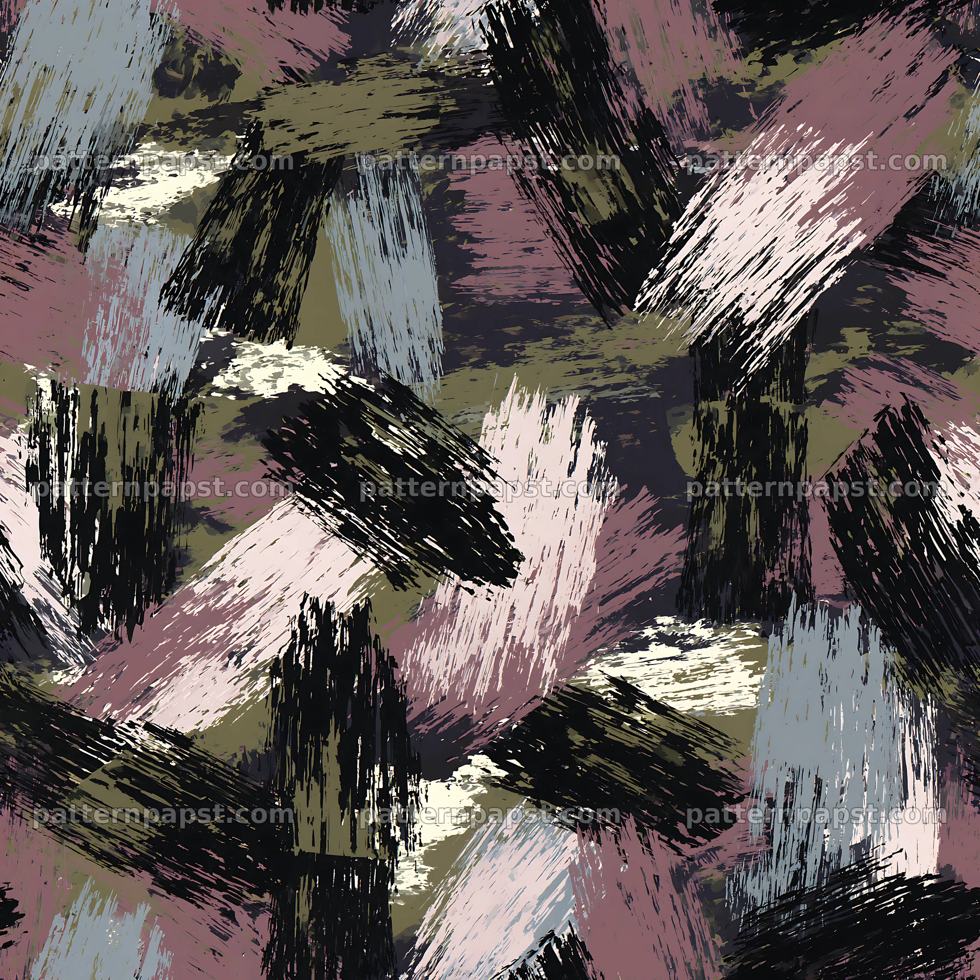 Urban camouflage brushstroke seamless pattern for fabric — seamless tileable pattern