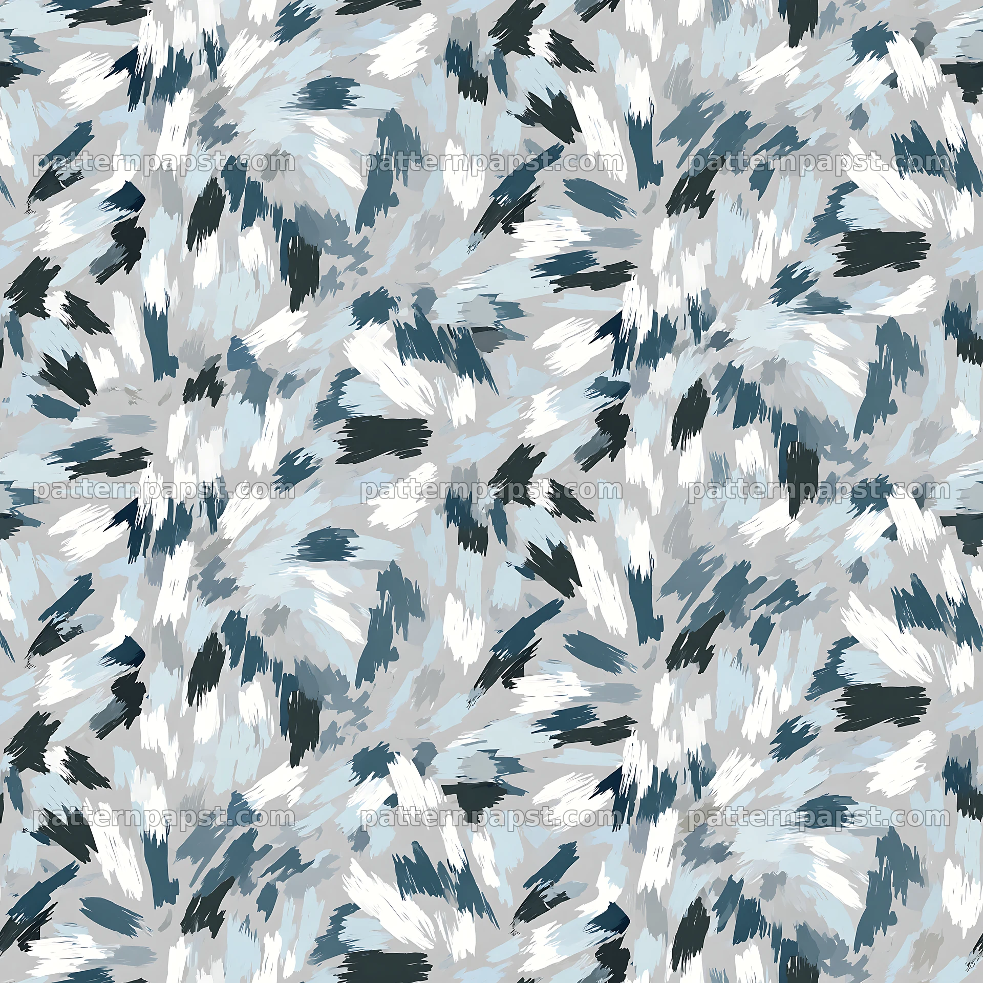 Seamless arctic camouflage brushstroke pattern design — seamless tileable pattern