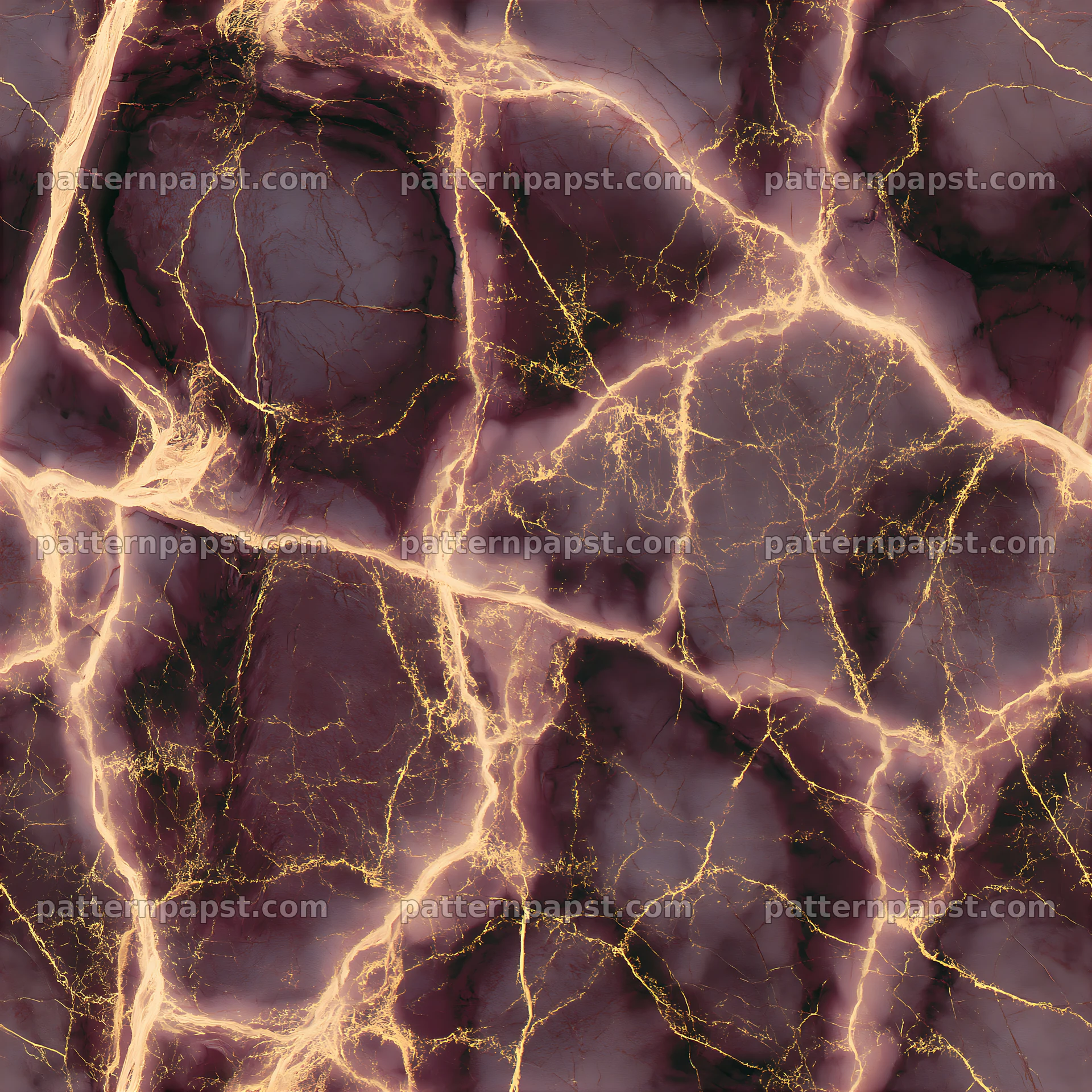 Seamless marble slab texture with gold veins in dark tones — seamless tileable pattern