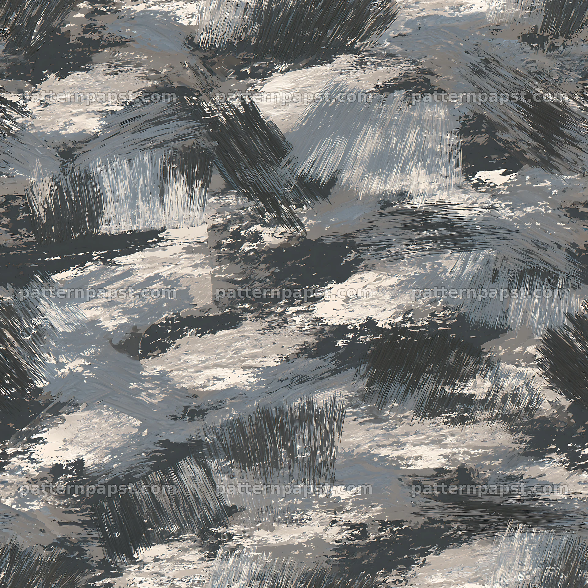 Seamless gray camouflage brushstroke pattern for textiles — seamless tileable pattern