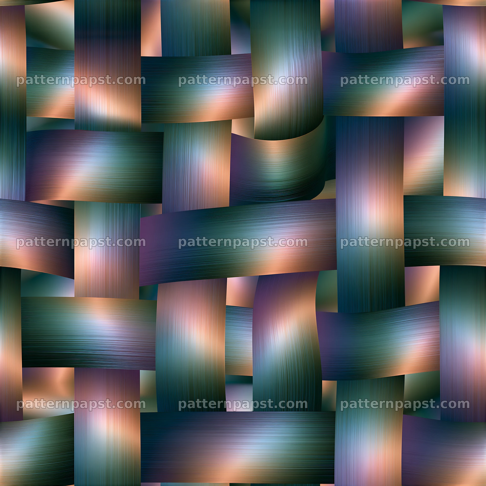 Polished gradient ribbons tileable pattern — seamless tileable pattern