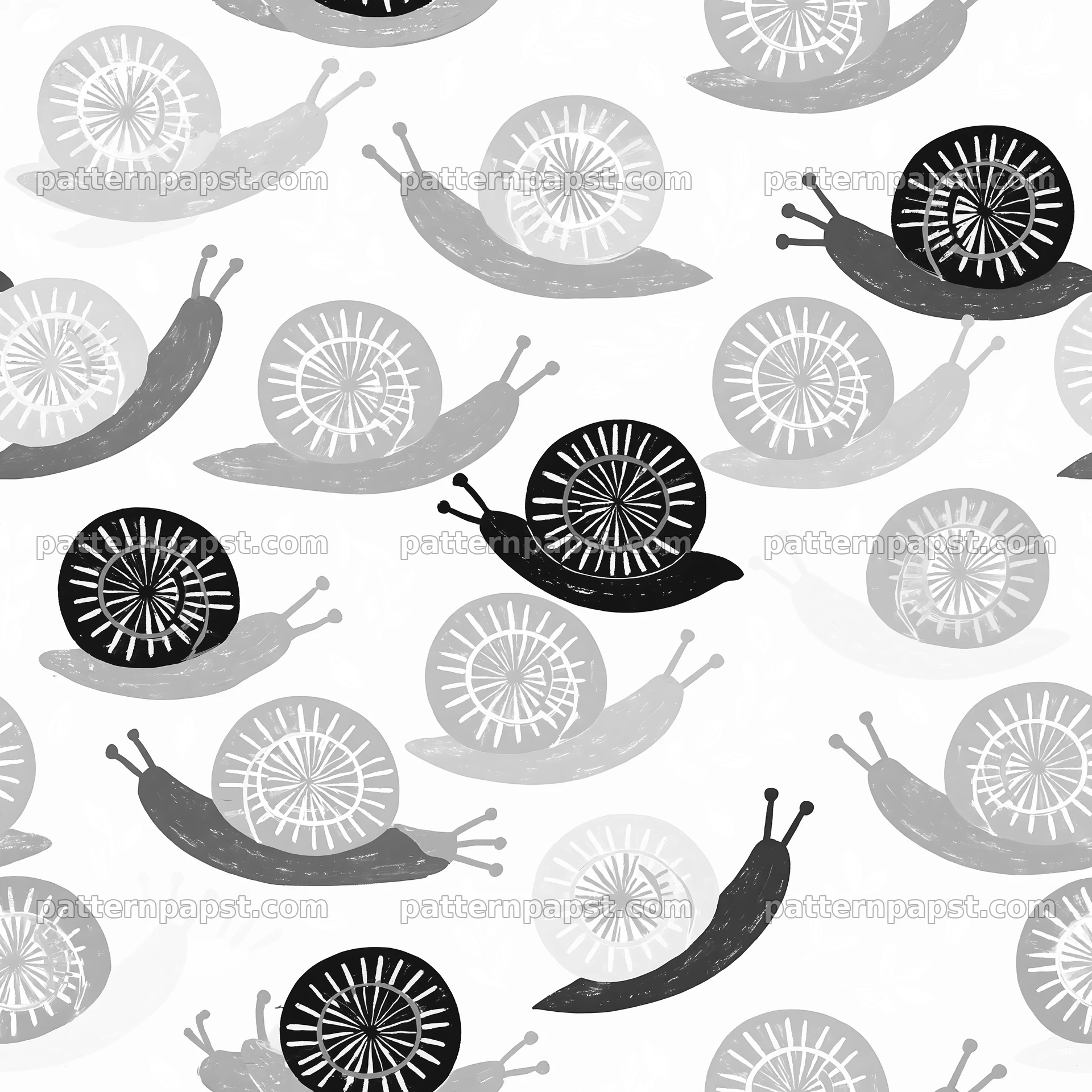Seamless snail pattern for nursery fabric — seamless tileable pattern