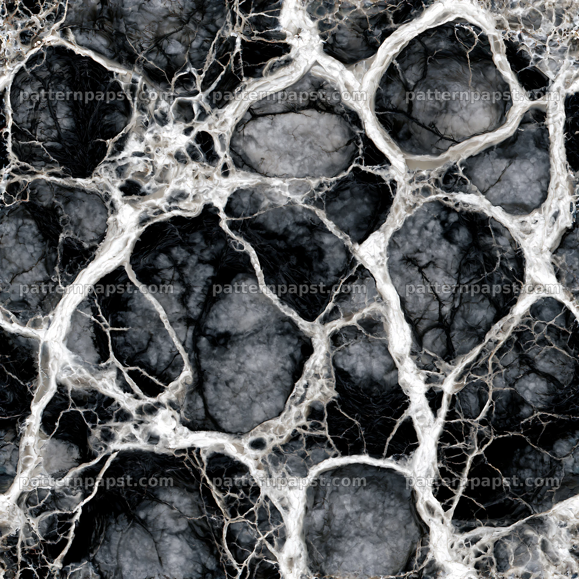 Modern abstract marble repeat pattern with layered color veins — seamless tileable pattern