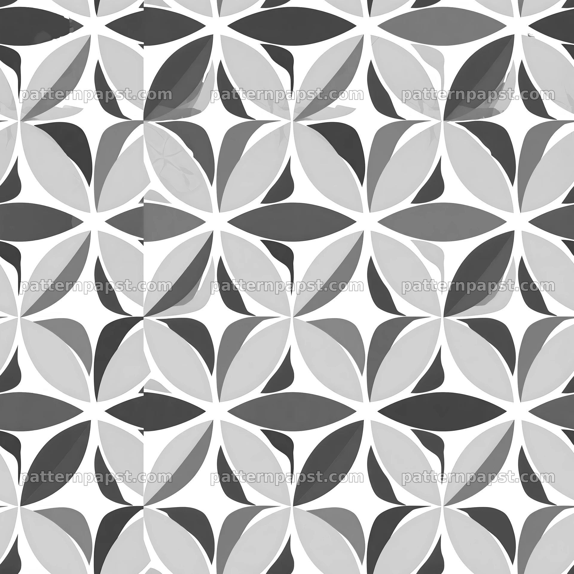 Seamless flower of life geometric pattern in black and white — seamless tileable pattern