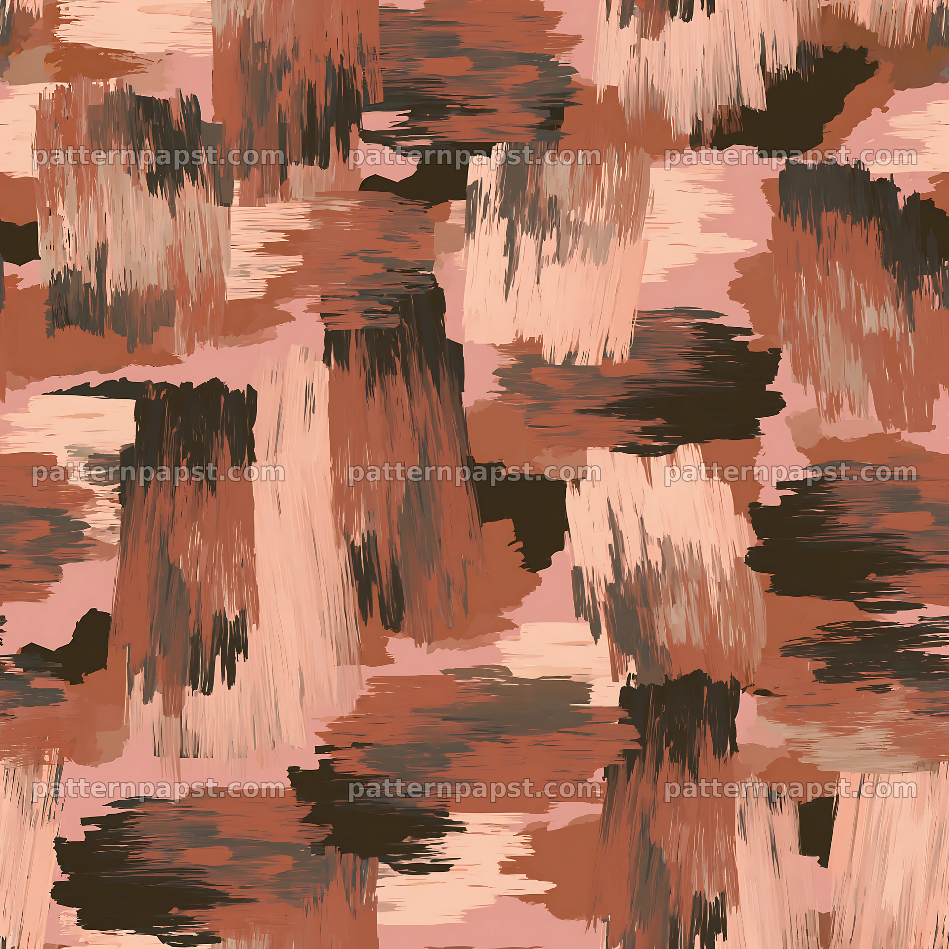 Seamless fashion camouflage brushstroke pattern in warm tones — seamless tileable pattern