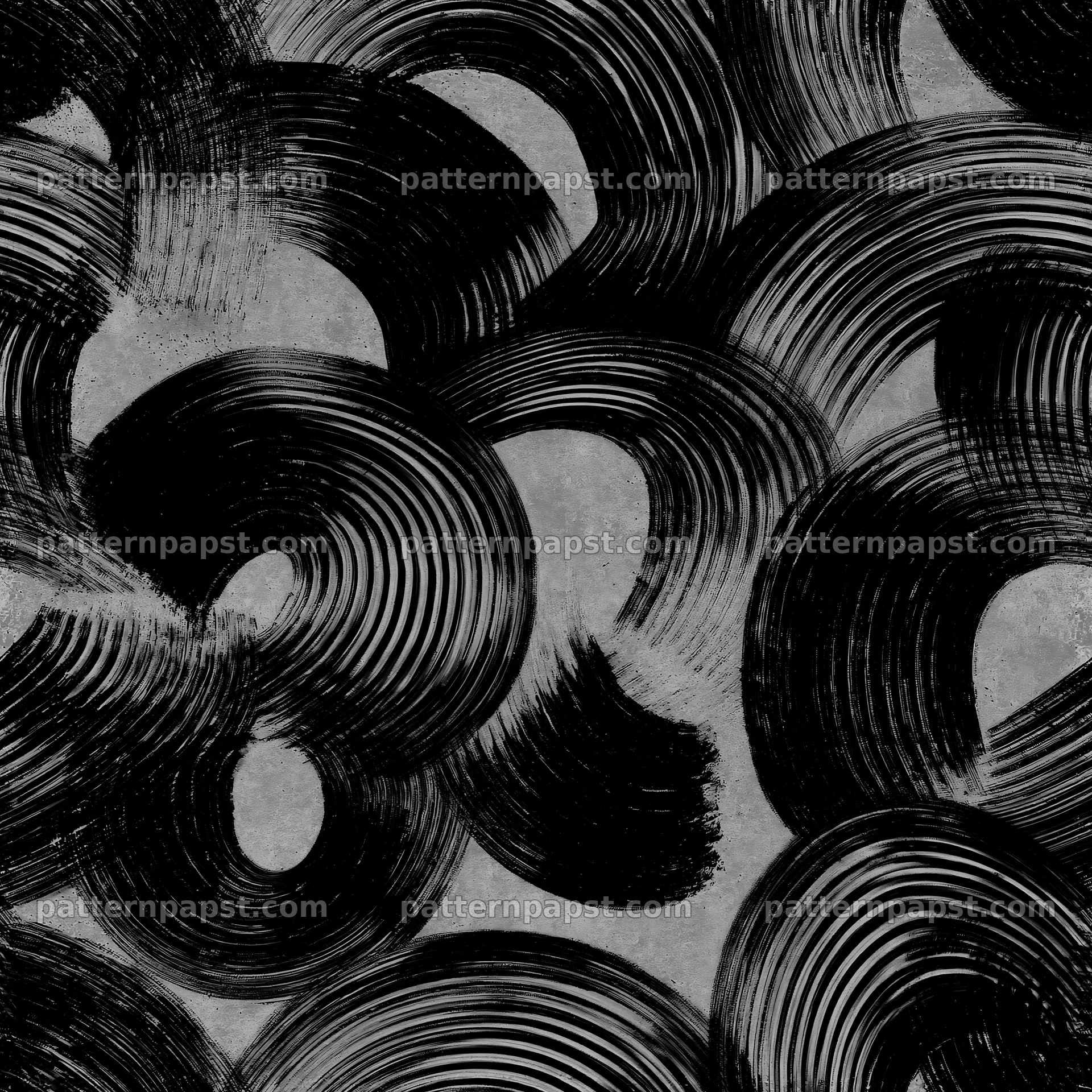 Tileable rough ink stroke texture with circular patterns — seamless tileable pattern