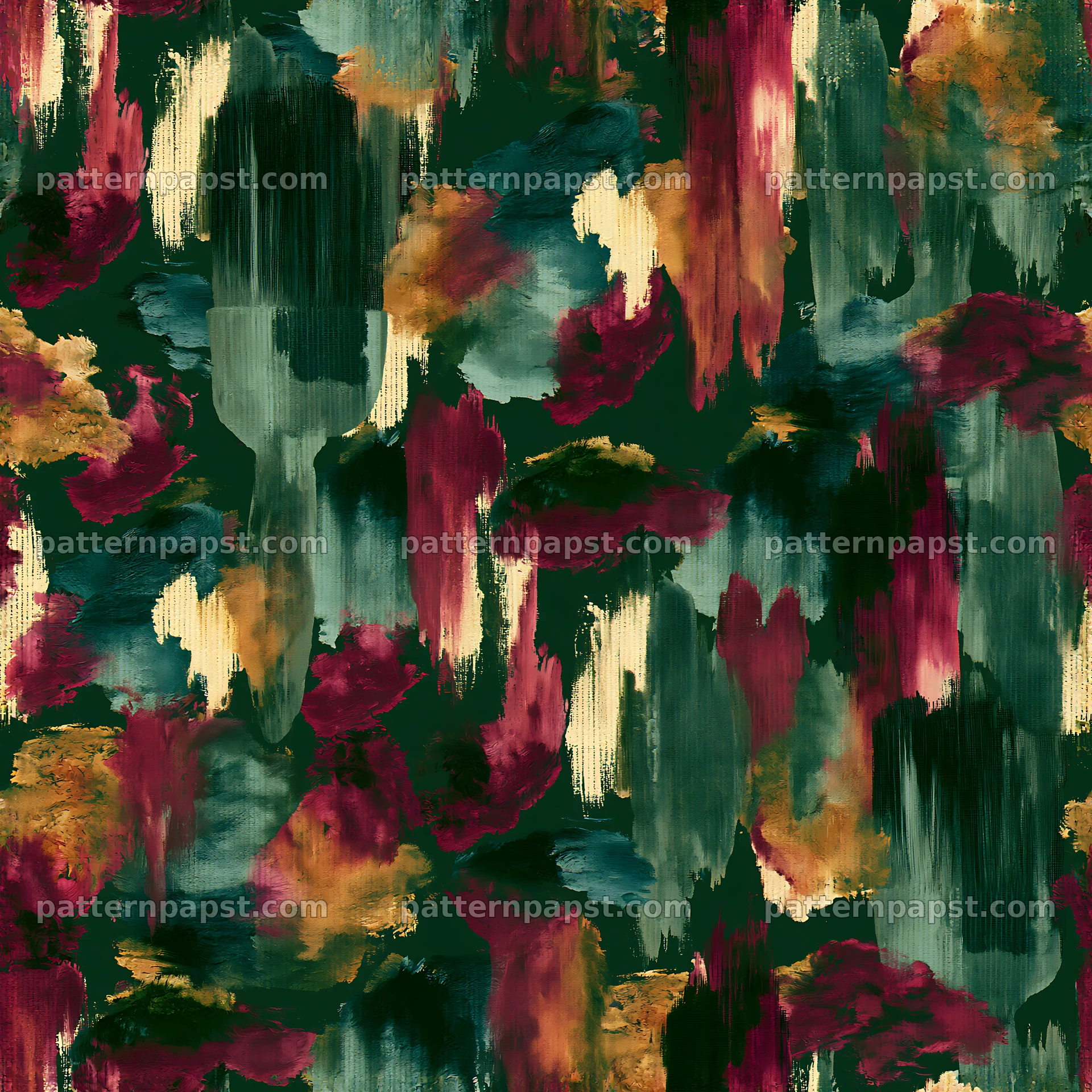 Seamless watercolor camouflage brushstroke pattern design — seamless tileable pattern