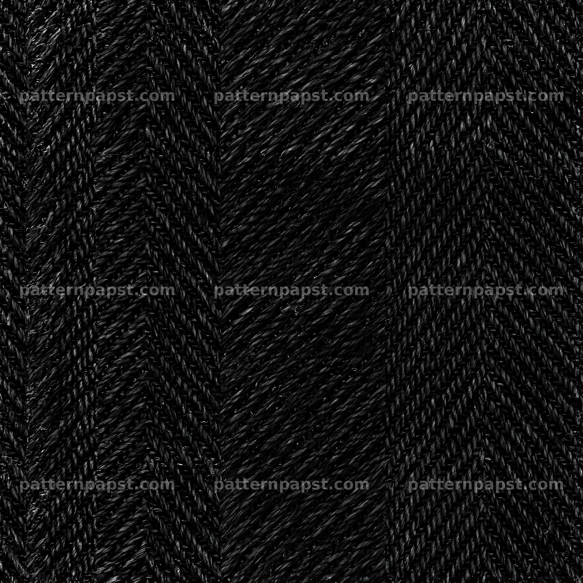 Seamless black jeans fabric pattern with herringbone design — seamless tileable pattern