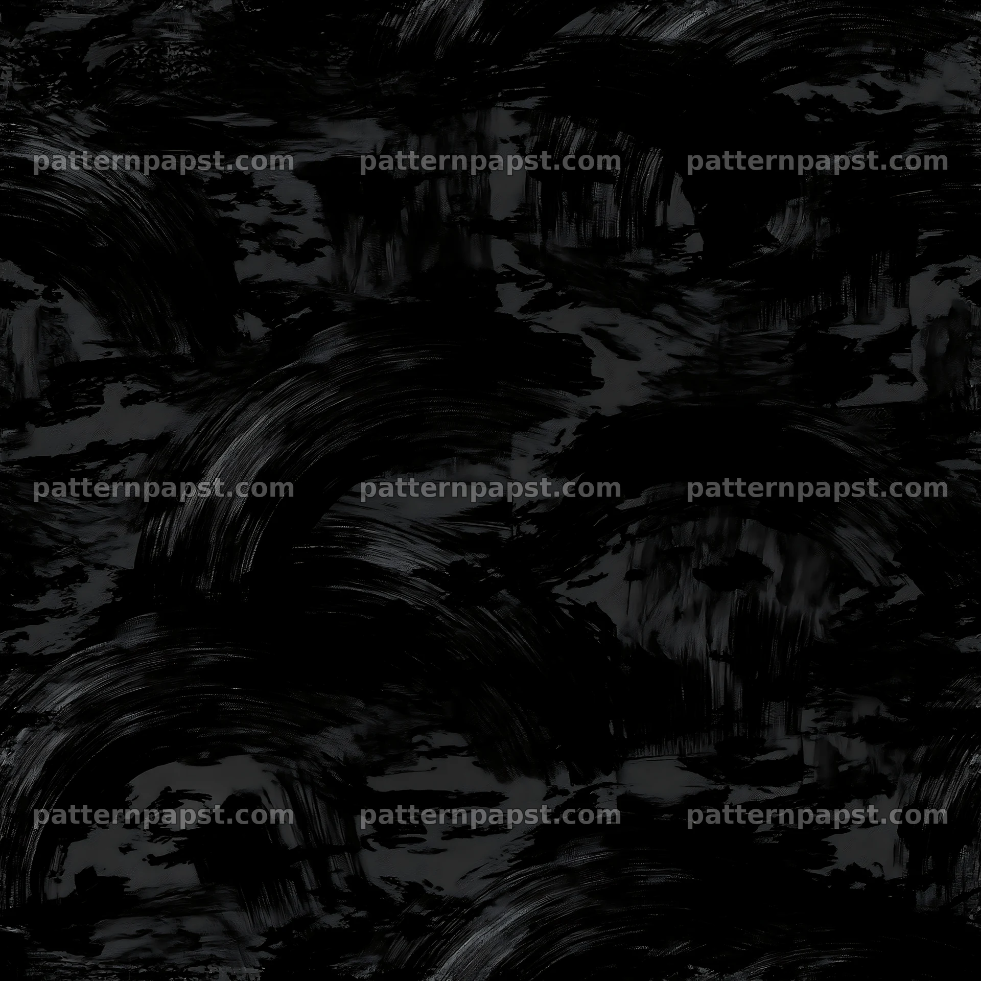 Seamless black camouflage brushstroke pattern — seamless tileable pattern