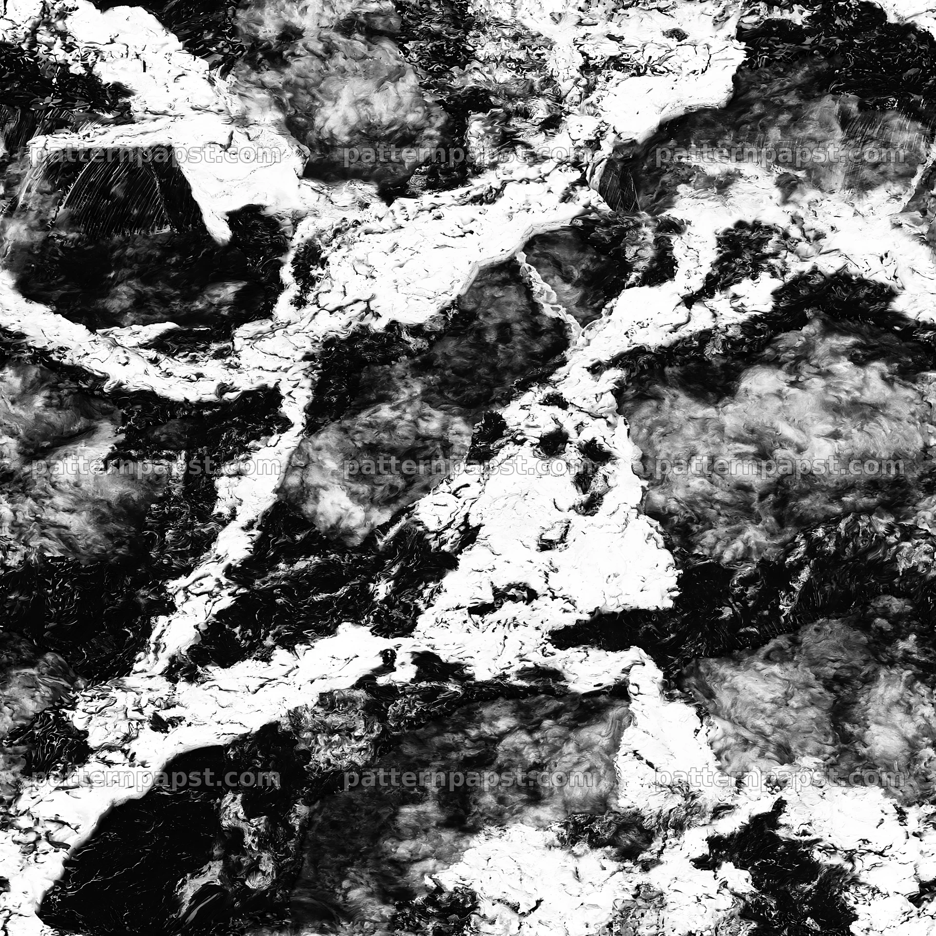 Modern abstract marble repeat pattern with layered color veins — seamless tileable pattern