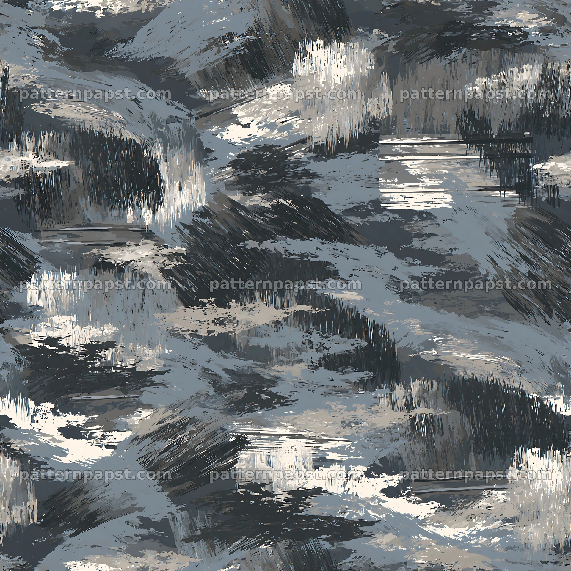 Seamless gray camouflage brushstroke pattern for fabric and wallpapers — seamless tileable pattern