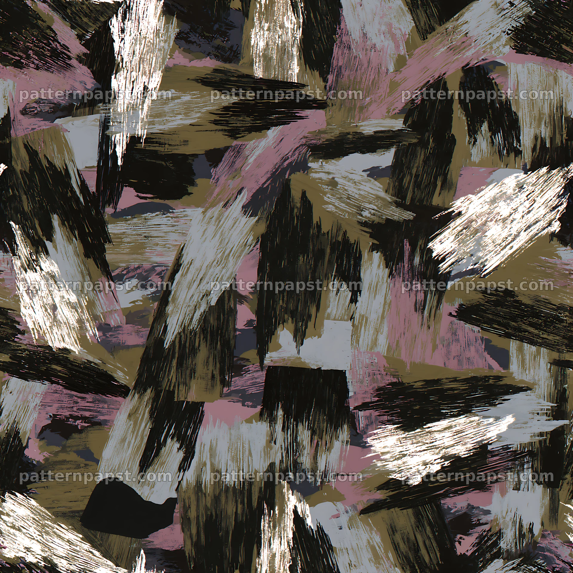 Urban camouflage brushstroke pattern for versatile design — seamless tileable pattern