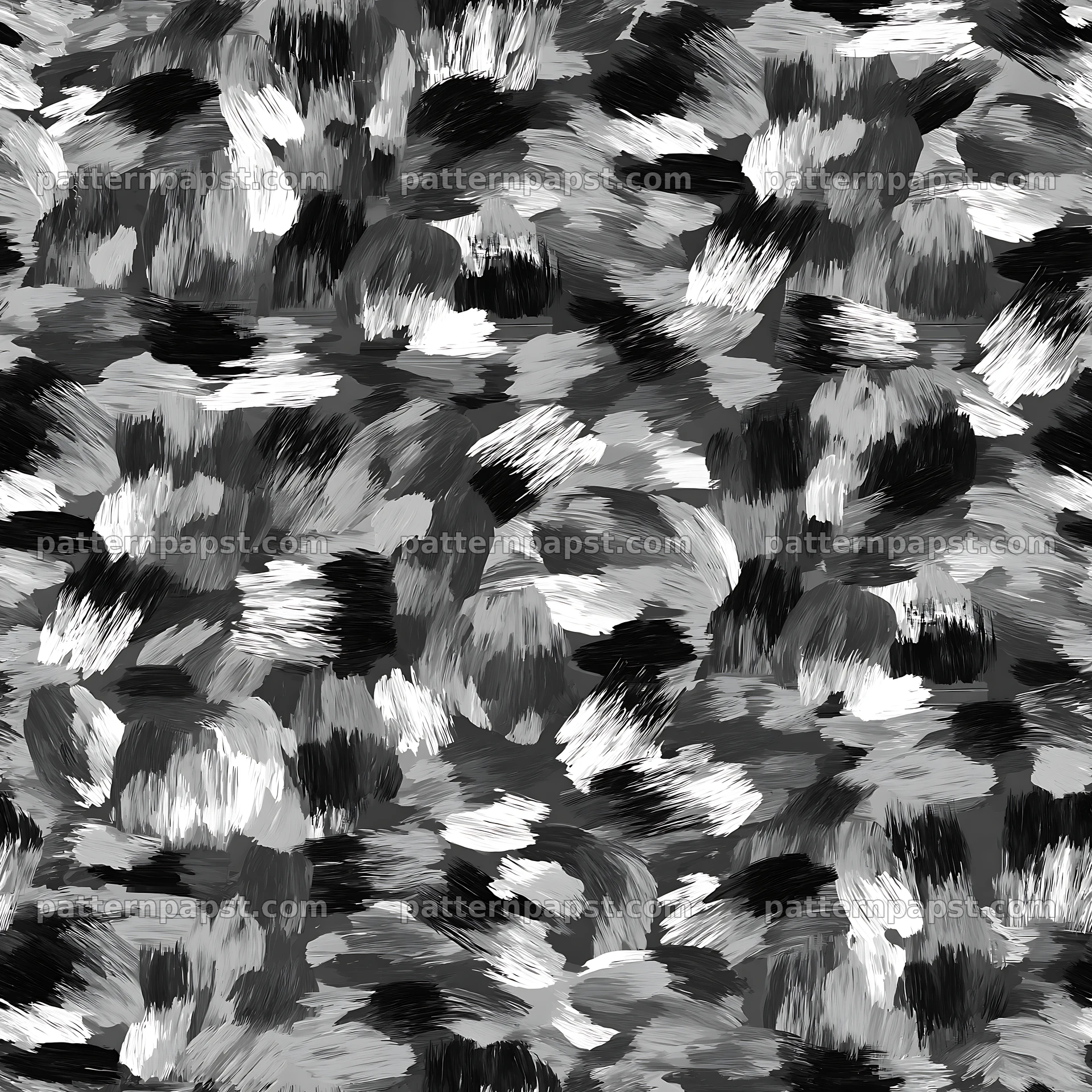 Seamless gray camouflage brushstroke pattern for textiles — seamless tileable pattern