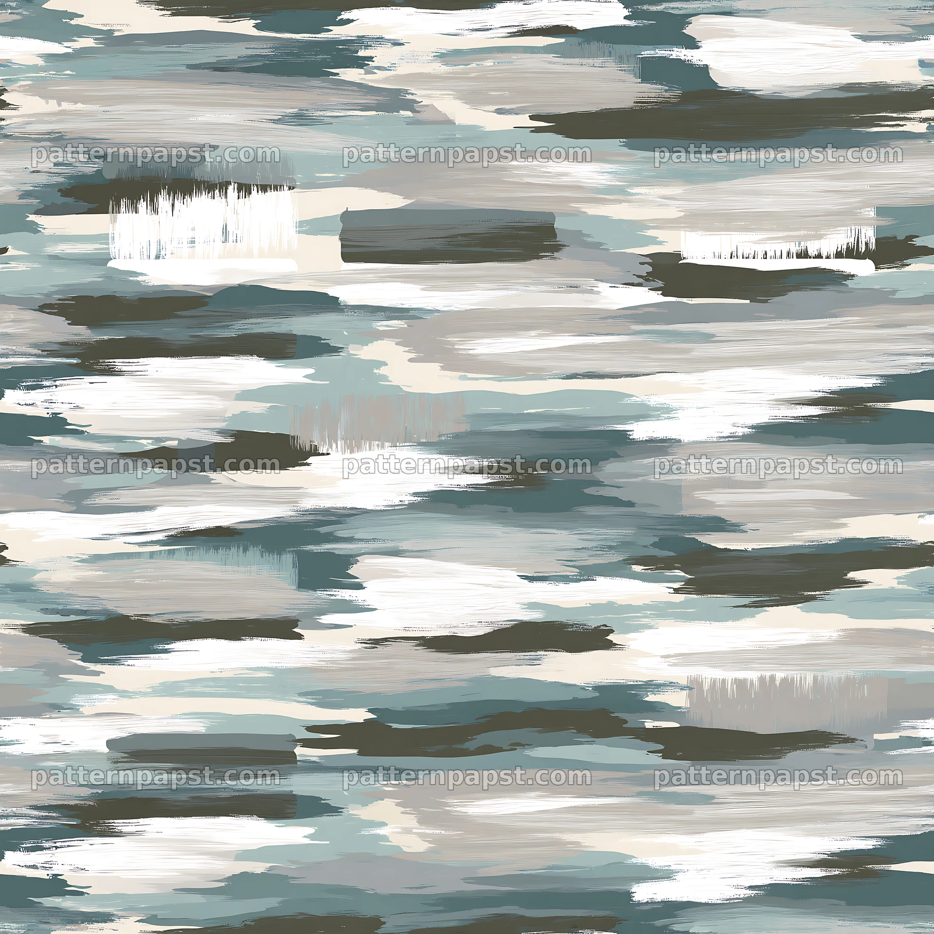 Seamless arctic camouflage brushstroke pattern — seamless tileable pattern