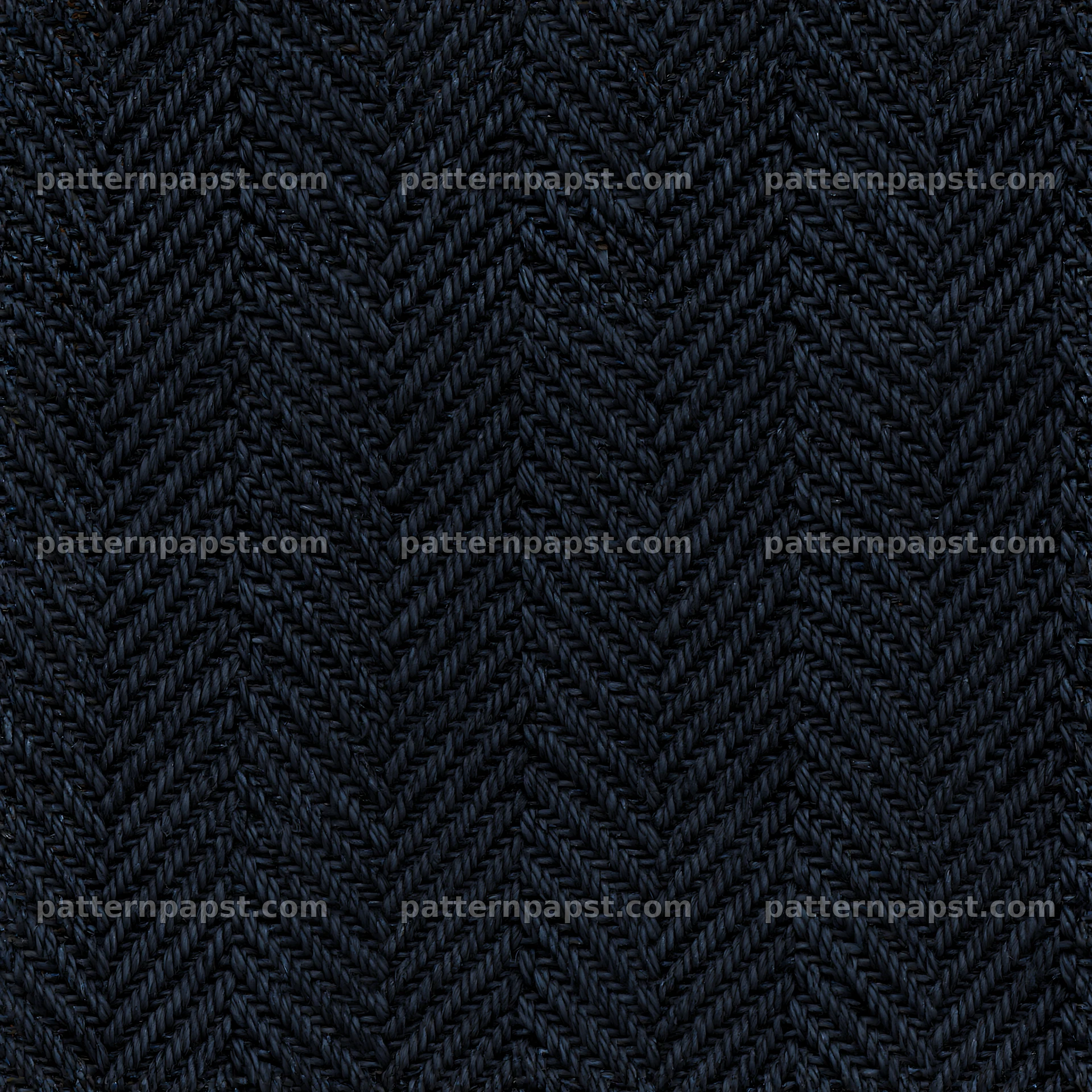 Seamless black jeans fabric pattern with herringbone design — seamless tileable pattern