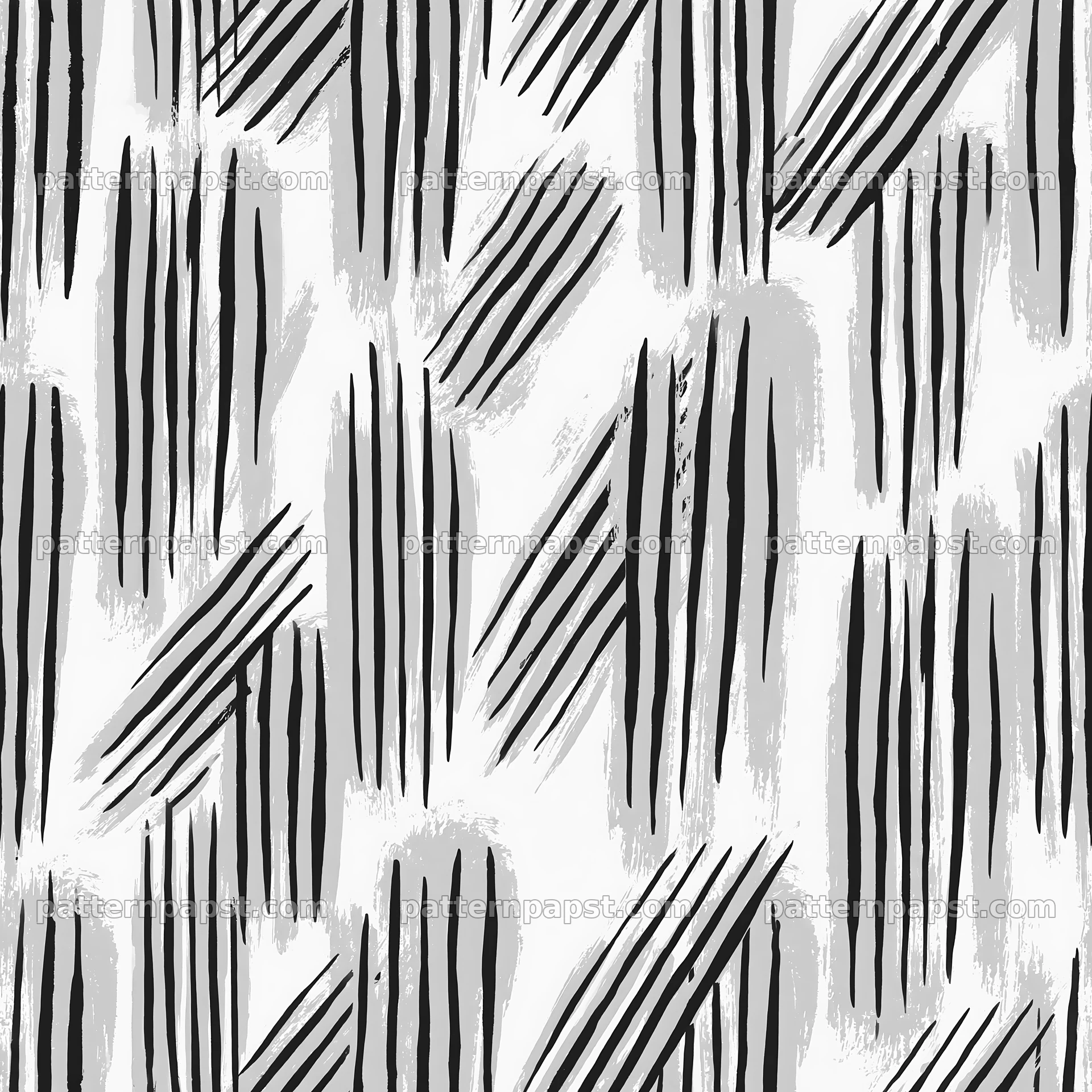 Modern brushstroke seamless pattern in black and white — seamless tileable pattern