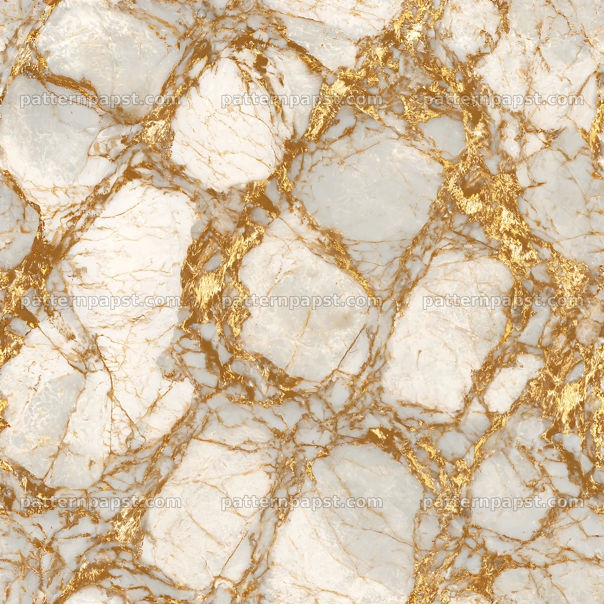 Gold veined cream marble repeat pattern for textiles seamless pattern