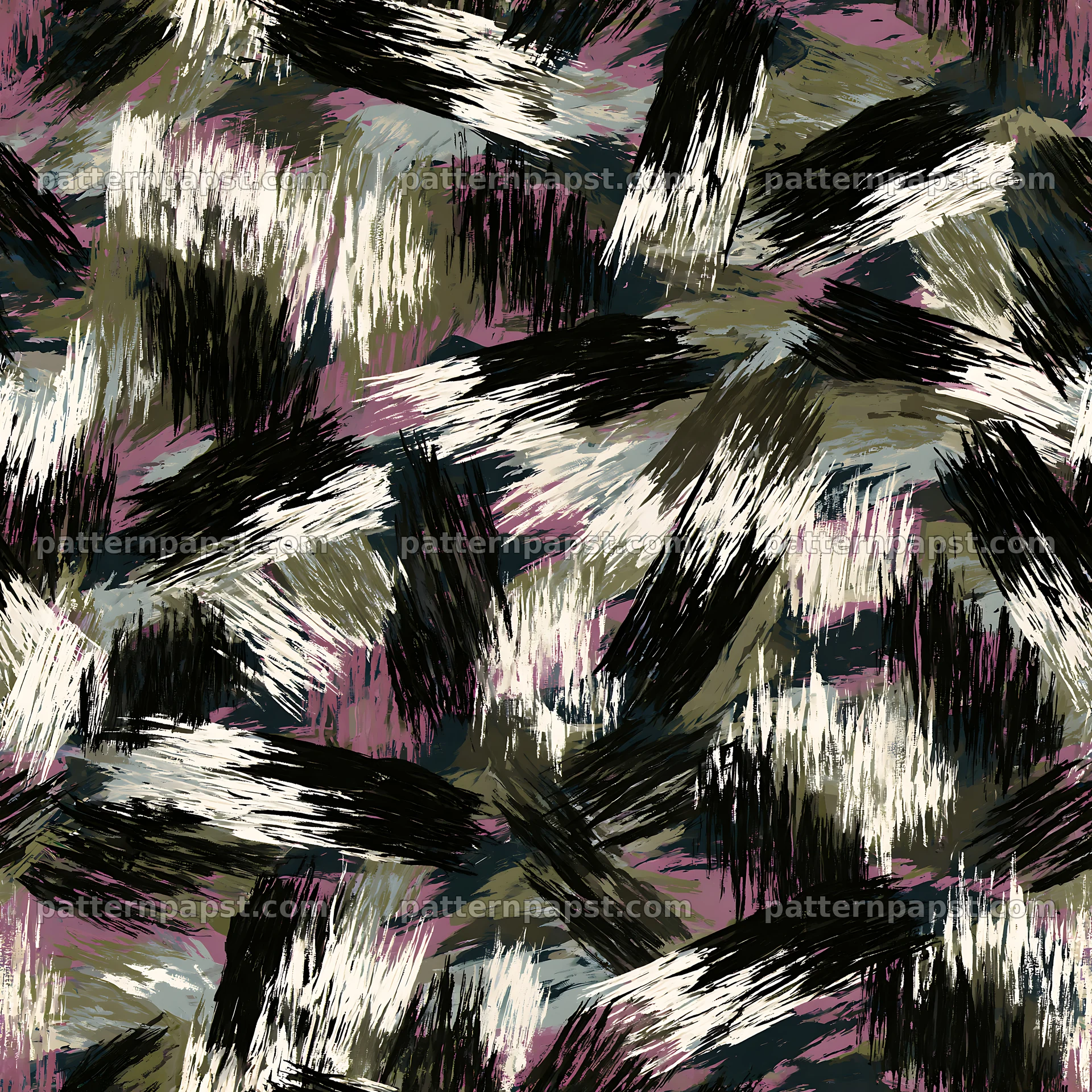Seamless urban camouflage brushstroke pattern for fabrics — seamless tileable pattern